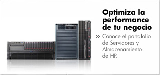 Optimiza la performance de tu negocio. Conoce el portafolio de Servidores y Almacenamiento de Hewlett-Packard.