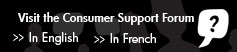 Visit the Consumer Support Forum
