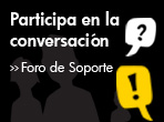 Participa en la conversaci�n. Foros de Soporte