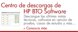 Centro de descargas de HP BTO Software