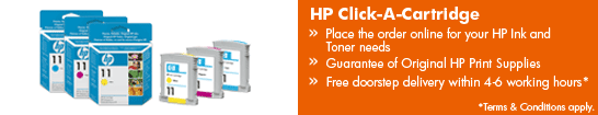Get free petrol with HP Click - A -Cartridge 