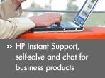 HP Instant Support, self-solve and chat for business products