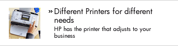 Different Printers for different needs. Hewlett Packard has the printer that adjusts to your business