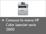 Conozca la nueva Hewlett Packard Color LaserJet serie 2800