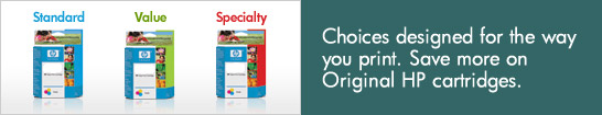 Save more on Original HP cartridges