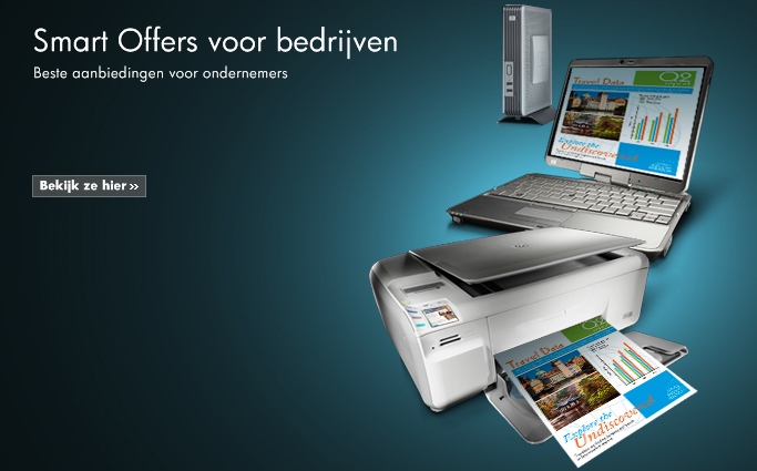 Bezoek de homepagina van HP met aanbiedingen
