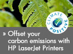 Offset your carbon emissions with HP LaserJet Printers