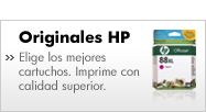 Originales Hewlett Packard. Elige los mejores cartuchos. Imprime con calidad superior.