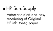 HP SureSupply - Automatic alert and easy reordering of Original HP ink and toner.