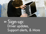 Sign-up: Driver updates, Support alerts, & More