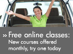 Free online classes:  New courses offered monthly, try one today